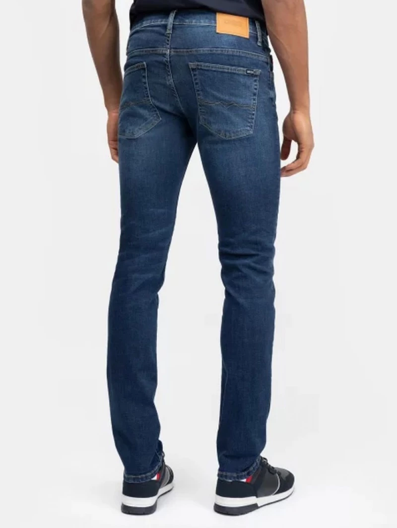 BIG STAR Ανδρικό μπλέ ελαστικό παντελόνι τζιν JEFFRAY SKINNY 502 BLUE