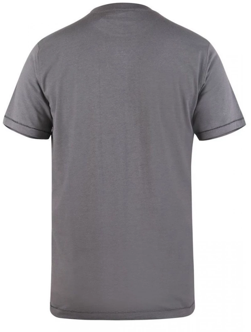DUKE Ανδρικό γκρί κοντομάνικo Tshirt SOMERTON D555 Khaki (έως 7XL)
