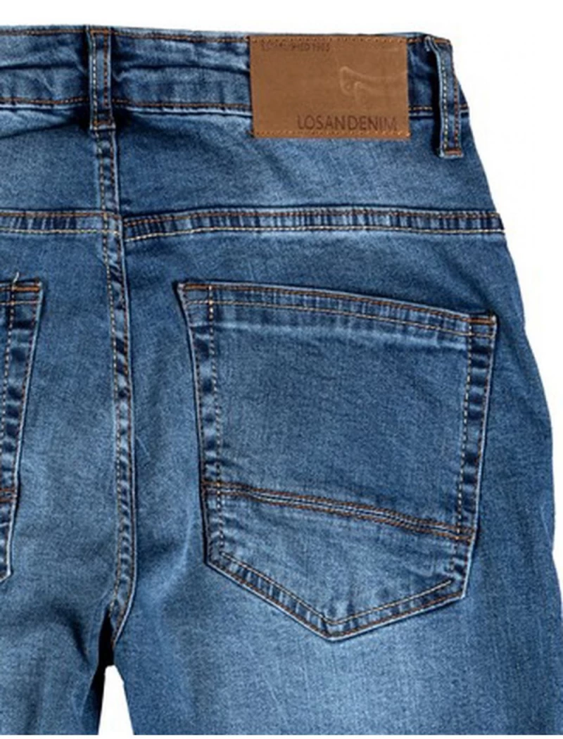 LOSAN Ανδρικό μπλέ παντελόνι τζιν C01-9E26AL 145 DENIM CLARO