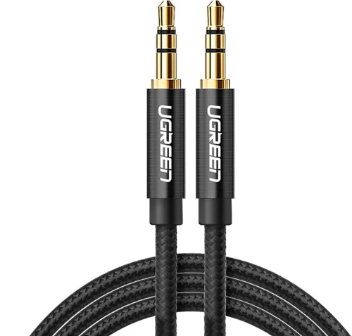 Ugreen - Audio Cable Gold Plated (50363) - Jack 3.5mm to Jack 3.5mm, 2m - Black