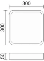 Spotlight Πλαφονιέρα LED 21W 3000K