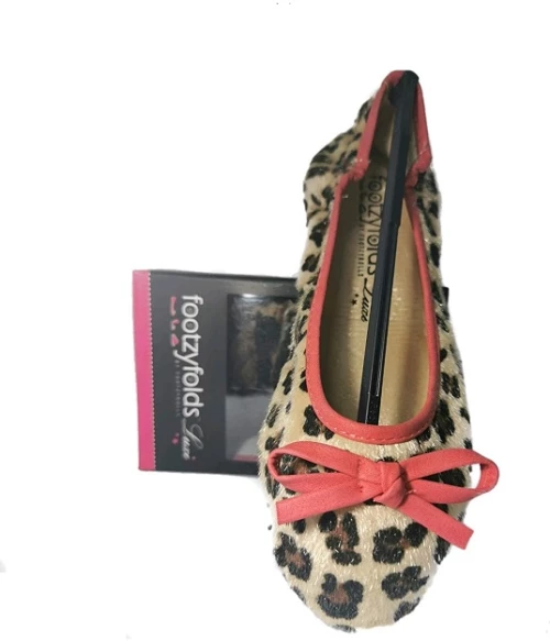 Μπαλαρίνα Footzyfolds Olena pink leopard