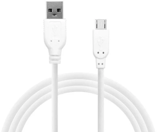 Καλώδιο Σύνδεσης USB 2.0 inos USB A σε Micro USB 2m Λευκό 5205598077976 5205598077976 έως και 12 άτοκες δόσεις
