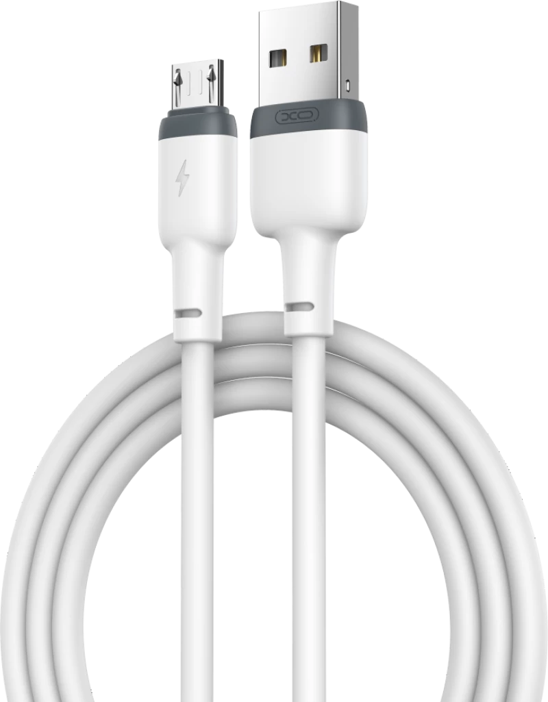 XO NB208 Liquid Silicone Data Lightning Cable 1m White