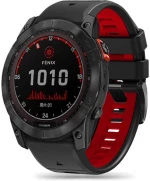 Strap for GARMIN FENIX 3 / 5X / 3HR / 5X PLUS / 6X / 6X PRO / 7X Tech-Protect IconBand black and red