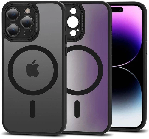 Case APPLE IPHONE 15 PRO MAX Tech-Protect Magmat Cam+ MagSafe Matte black