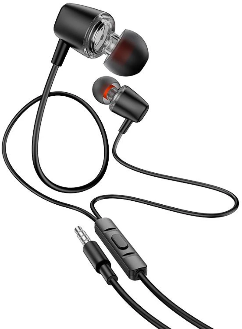 HOCO M107 DISCOVERER ΑΚΟΥΣΤΙΚΑ HANDSFREE, ΜΑΥΡΟ