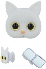 Cat Holder Δαχτυλίδι Βάση Γραφείου για Κινητό Λευκό