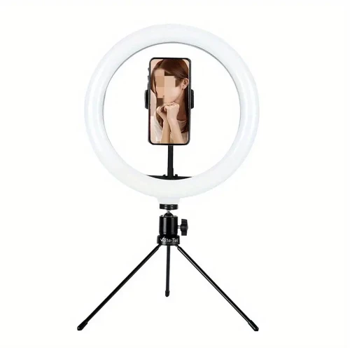 VOLTE-TEL 3 COLOR LED SELFIE RING LIGHT 12" 30cm 2700-7000K 5V/8W ΜΕ ΤΡΙΠΟΔΟ/PAN TILT ΚΑΙ ΒΑΣΗ ΤΗΛΕΦΩΝΟΥ