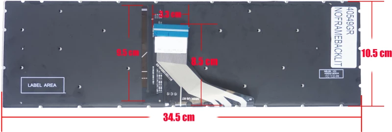 Πληκτρολόγιο  Laptop HP 17-cn0004nv  greek keyboard  (Κωδ.40549GRNOFRAMEBACKLIT)