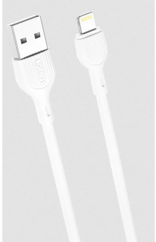 XO NB200 ΚΑΛΩΔΙΟ ΦΟΡΤΙΣΗΣ 2.1A LIGHTNING, ΛΕΥΚΟ, 1m
