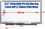 Οθόνη Laptop - NV133FHM-N44 bracket left connect 1920*1080 edp 30pin  30pin (Κωδ. 2695)