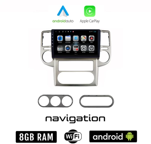 NISSAN X-TRAIL (2004 - 2007) Android οθόνη αυτοκίνητου 8GB + 128GB με GPS WI-FI (ηχοσύστημα αφής 10" ιντσών OEM Android Auto Apple Carplay Youtube Playstore MP3 USB Radio Bluetooth Mirrorlink εργοστασιακή, 4x60W)