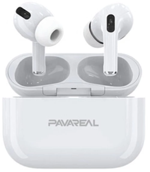 Pavareal P5 In-ear Bluetooth Handsfree Ακουστικά με Θήκη Φόρτισης Λευκά