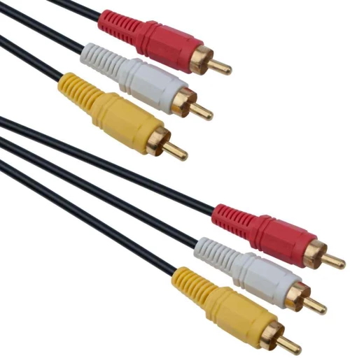 Καλώδιο DeTech 3xRCA Μ/Μ, High Quality, 10m - 18121