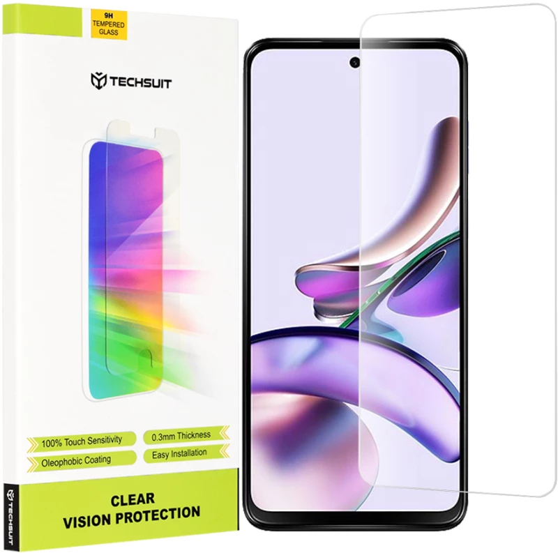 Techsuit - Clear Vision Glass - Motorola Moto G13 / G23 / G53 - Transparent