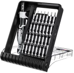 Jakemy - Precision Screwdriver Set 32 in 1 (JM-8189) - with Tweezers Magnetic CR-V Bits - Black