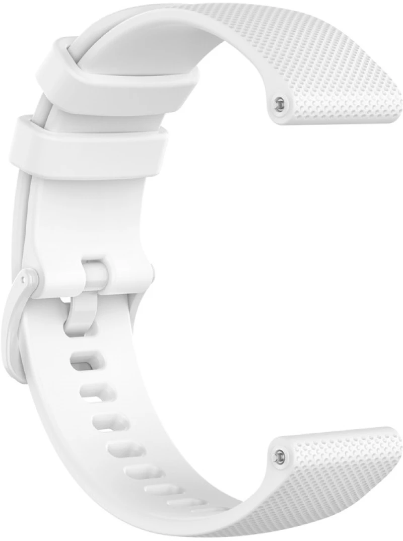 Texture Λουράκι Σιλικόνης για Garmin Vivoactive 4/Forerunner 255 (fits all 22mm) -White OEM