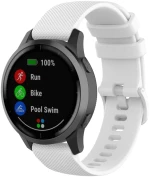 Texture Λουράκι Σιλικόνης για Garmin Vivoactive 4/Forerunner 255 (fits all 22mm) -White OEM