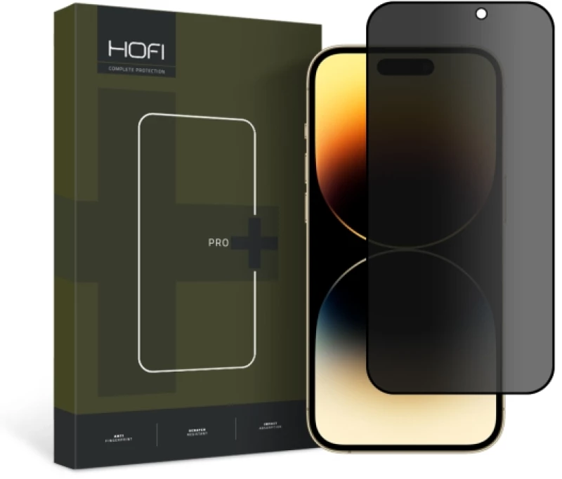 Hofi® Pro+ Privacy Full Face Tempered Glass για iPhone 15 Pro Max - Black
