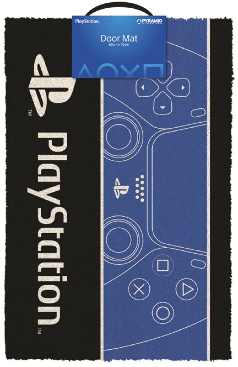 Pyramid International® Αντιολισθητικό Πατάκι Εισόδου Playstation (40x60εκ.) - Μπλε