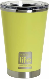 Ecolife® Coffee Cup Ποτήρι Θερμός Κίτρινο 370ml