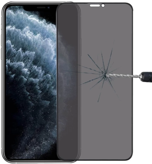 Privacy Tempered Glass για iPhone 11 Pro Max - Φιμέ Μαύρο