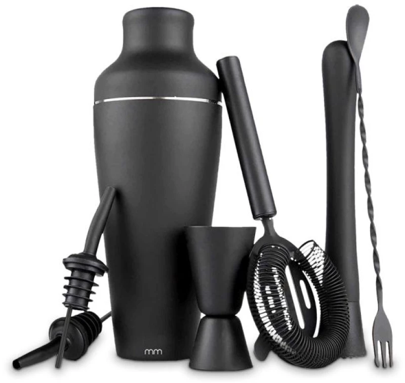 Mikamax® Cocktail Shaker Set - Matt Black