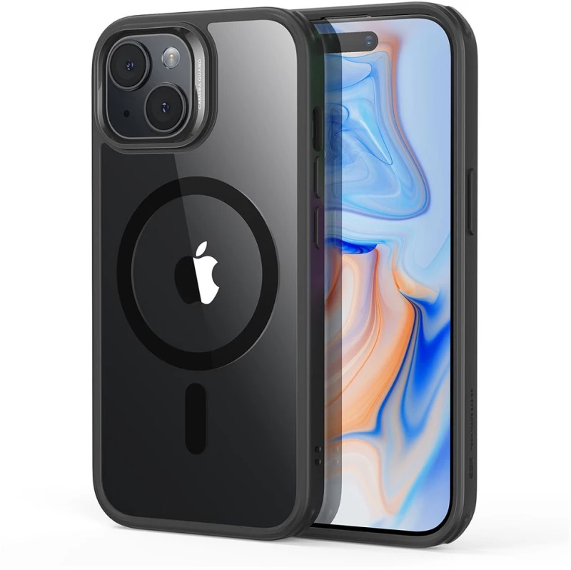 ESR® CH Halolock MagSafe Back Cover Προστατευτική Θήκη για iPhone 15 Pro- Διάφανη/Μαύρη