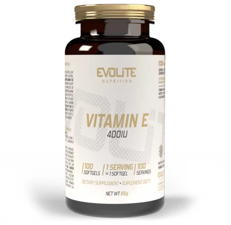 Vitamin E 400IU 100 softgels - Evolite Nutrition