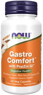 Gastro Comfort With Pepzin Gi 60 vcaps - Now Foods