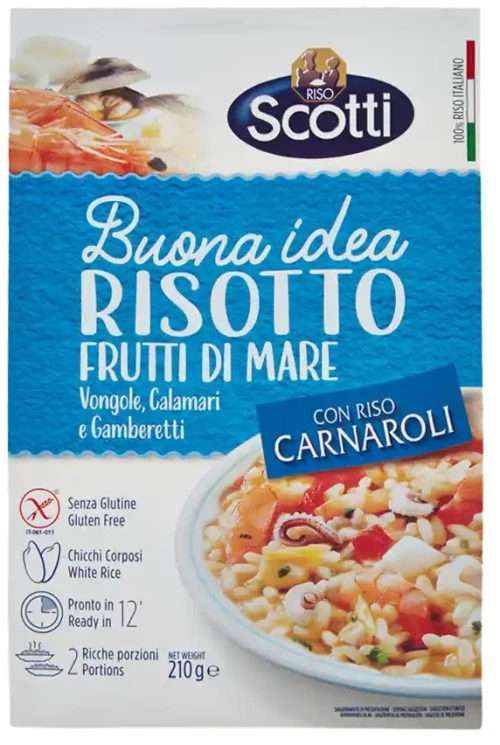 Ριζότο με Θαλασσινά Scotti Risotto Frutti di Mare Gluten Free 210g