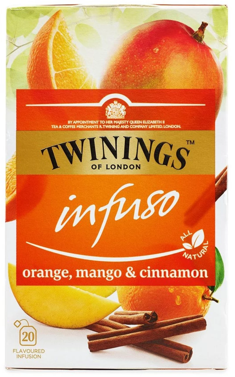Αφέψημα Βοτάνων Twinings Infuso Orange Mango and Cinnamon 20 Tea Bags