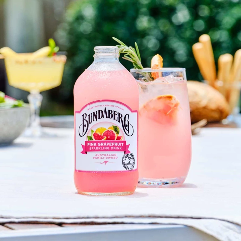 Ανθρακούχο Ρόφημα Ροζ Γκρέιπφρουτ Bundaberg Pink Grapefruit Sparkling Drink 375ml