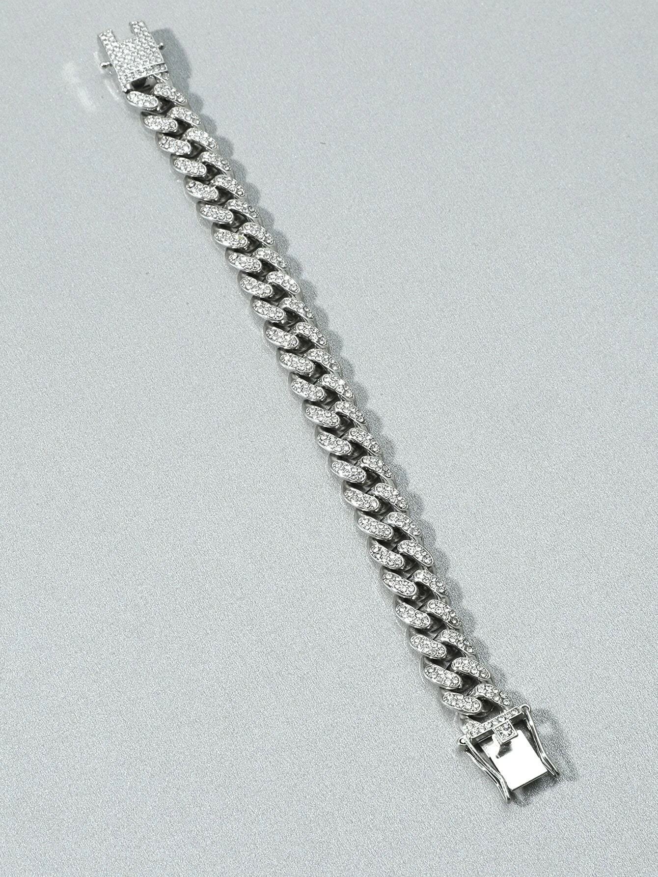 Ανδρικό βραχιόλι ψευδαργύρου ασημί