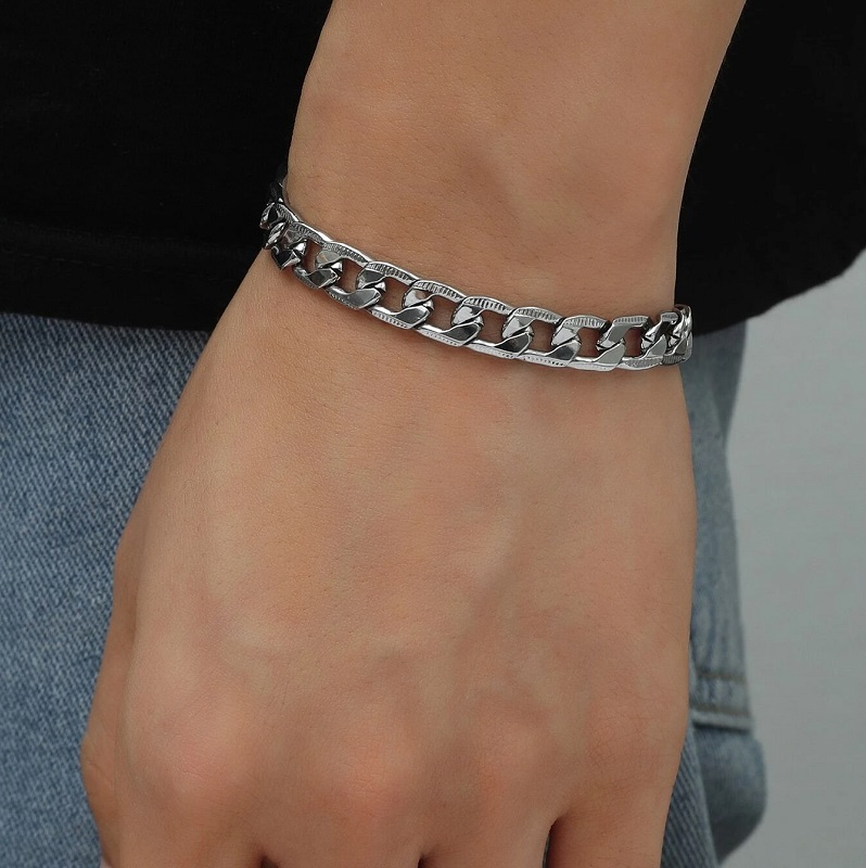 Ανδρικό ατσάλινο μπρασελέ αλυσίδα