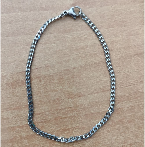 Ανδρικό ατσάλινο minimal βραχιόλι 3mm