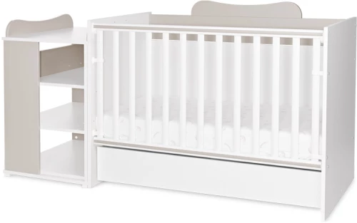 Loreli κούνια πολυμορφική Multi λευκό/beige + δώρο στρώμα κοκκοφοίνικα Grecostrom 10150570037A