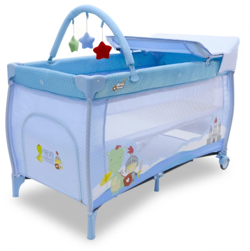 ASALVO "MIX PLUS" ΠΑΡΚΟΚΡΕΒΑΤΟ 2 ΕΠΙΠΕΔΩΝ + CAMELOT 8435195918618