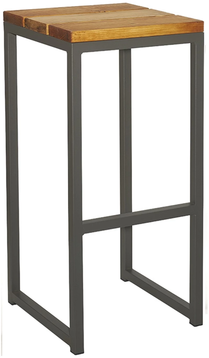 Ruba/S Barstool - Μέταλλο - 37x37x80 cm