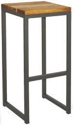 Ruba/S Barstool - Μέταλλο - 37x37x80 cm