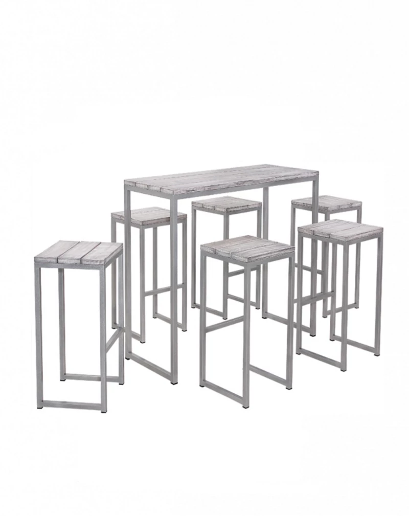 Ruba/S Barstool - Μέταλλο - 37x37x80 cm