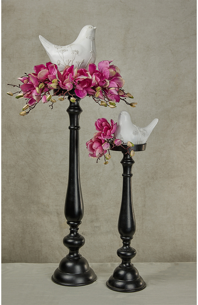 CALIS DECO ΠΟΥΛΙ POLYRESIN ΛΕΥΚΟ ΜΠΕΖ 18x10,5xH14cmINTHEBOX