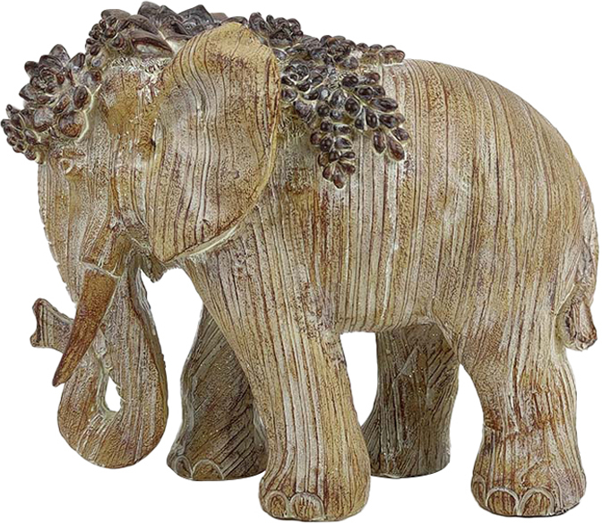 VINNY DECO ΕΛΕΦΑΝΤΑΣ POLYRESIN ΜΠΕΖ 22,8x10,8xH19,5cmINTHEBOX