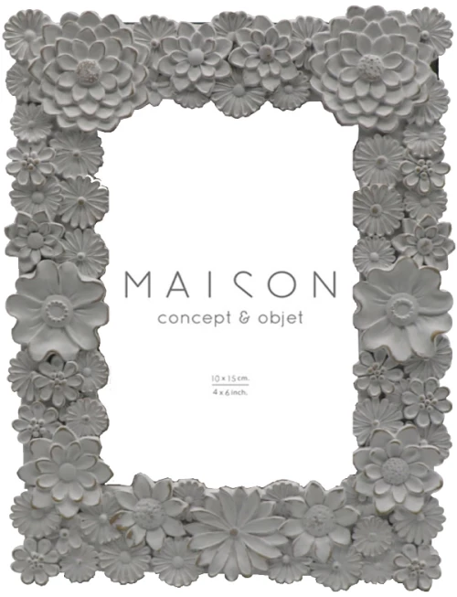 BLOSSOM ΚΟΡΝΙΖΑ POLYRESIN ΓΥΑΛΙ ΛΕΥΚΟ 16x2xH21cmINTHEBOX