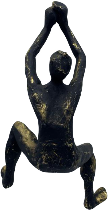 CLIMBER 3 DECO ΦΙΓΟΥΡΑ POLYRESIN ΜΑΥΡΟ ΧΡΥΣΟ 12,3x8,8xH22,8cmINTHEBOX