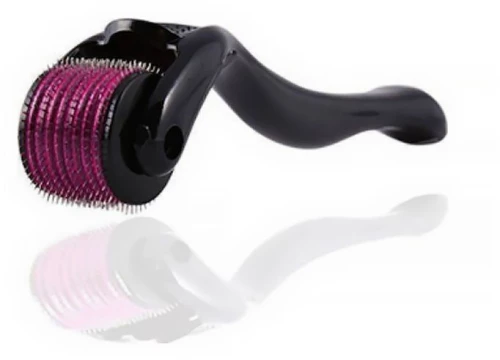 Συσκευή Μεσοθεραπείας - Derma Roller Προσώπου και Σώματος με 540 Ακίδες 0.5mm HYH-085 Μαύρη