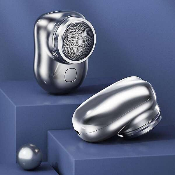 Μινι Ξυριστική Μηχανή Προσώπου Επαναφορτιζόμενη 15477-6 Ασημί