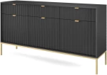 Μπουφές Nova Ανθρακί +χρυσό 154x39x83cm