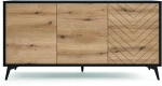 Μπουφές Diamond Ανθρακί+Evoke 154x77x39cm